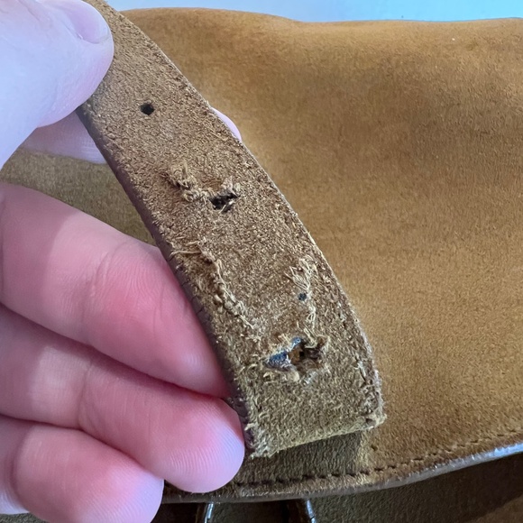 Saint Laurent Hedi Slimane Western/Cowboy Fringe Festival Backpack in Tan Suede - Picture 11 of 16